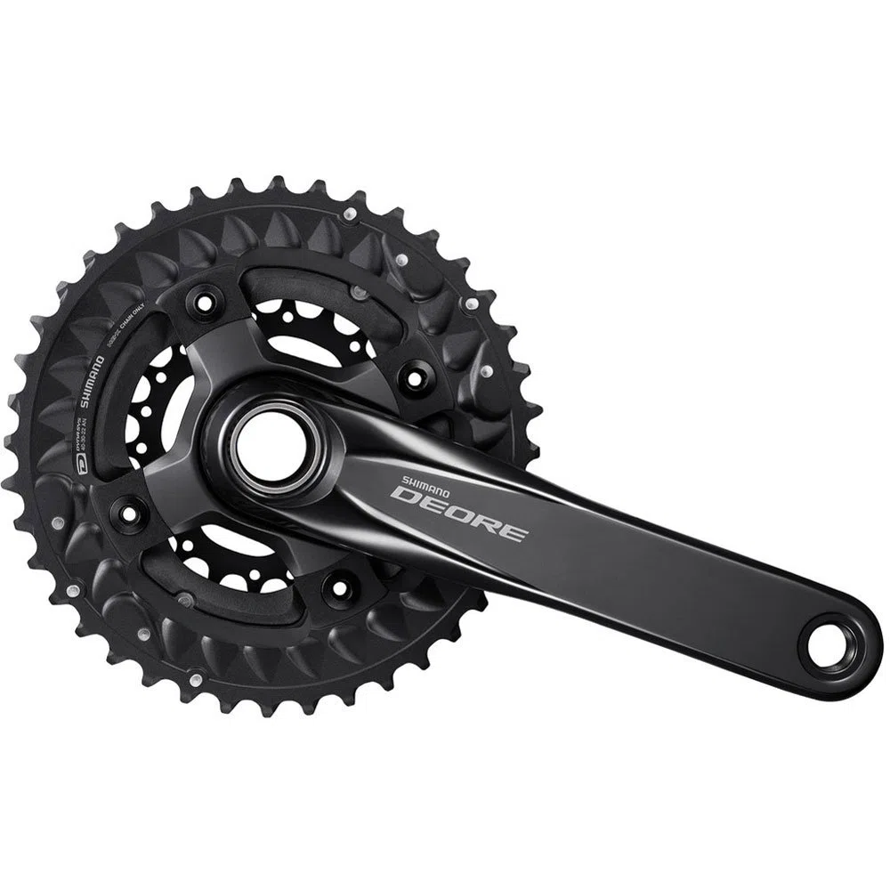 Shimano Deore MTB FC-M6000 Crankset 3x10-speed 40-30-22 Teeth Black 2019 Crank Set