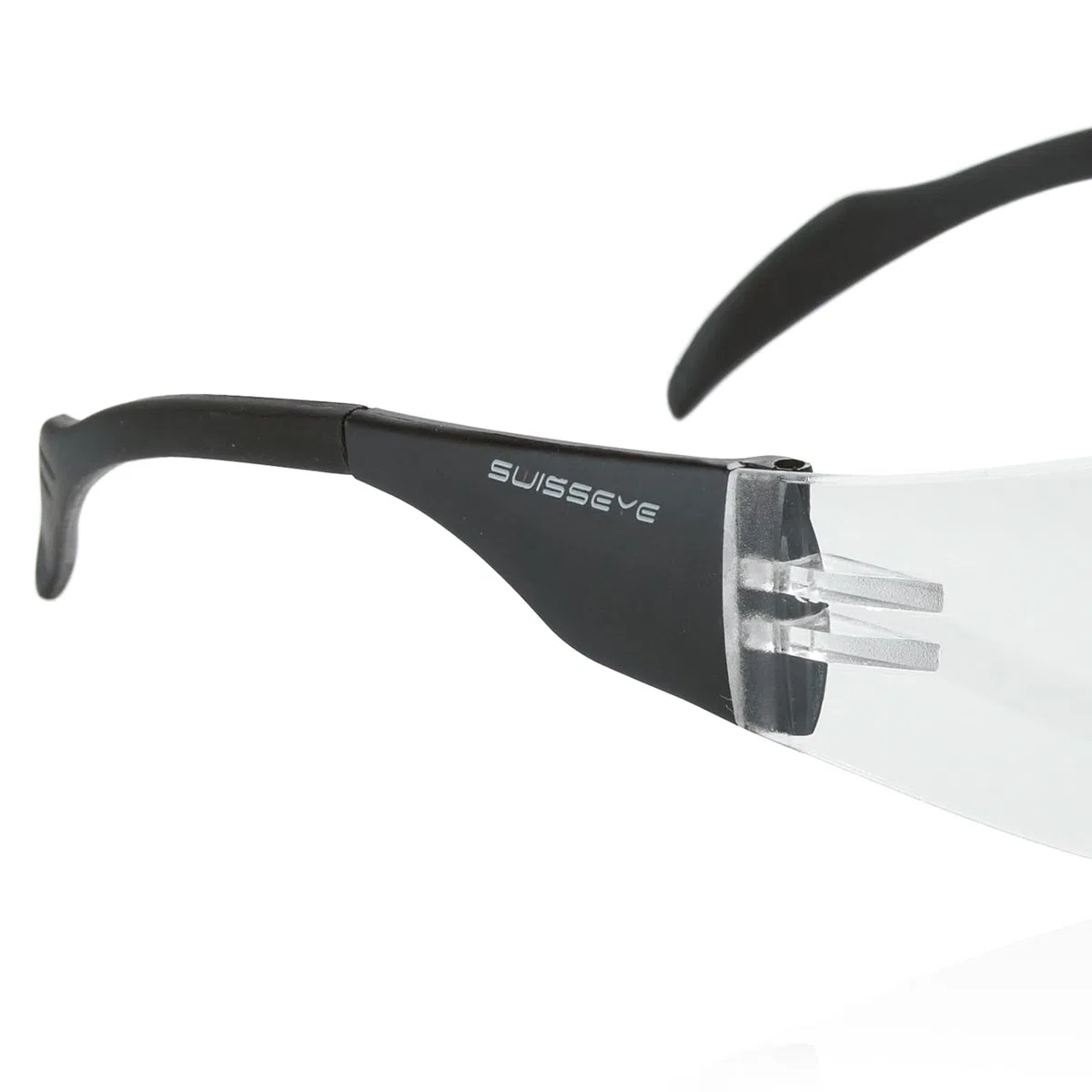 SWISSEYE Outbreak S Sportbrille für schmale Gesichter (100% UVA-, UVB- und UVC-Schutz, minimales Gewicht, splitterfreies Fassungsmaterial PC, Polycarbonatscheibe, inkl. Mikrofaserbeutel), Schwarz