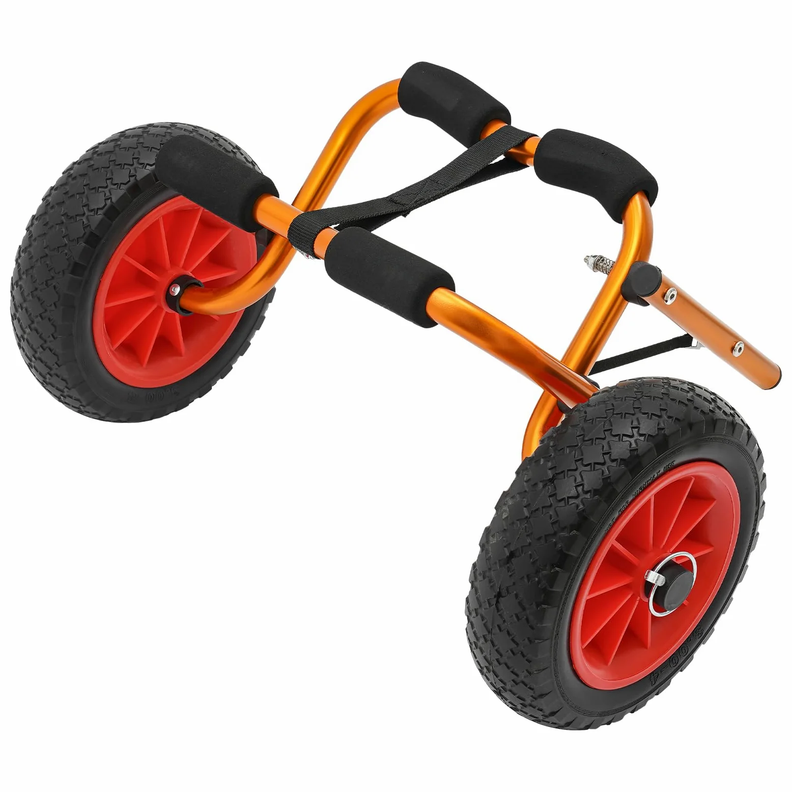 Kanuwagen Kajakwagen bis 80 kg Alu Transportwagen mit Gurt Bootstrailer Trolley für Kajaks, Paddelbrettern und Kleinen Booten
