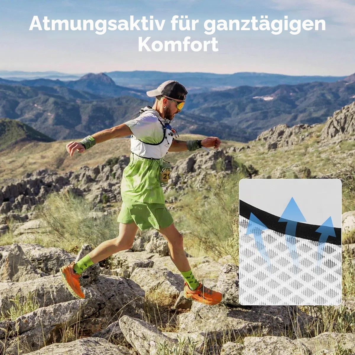 Haimont Laufweste Trinkweste für Damen und Herren Leicht Running Weste mit 2 Trinkflasche Laufen Wandern Joggen Trail 8L