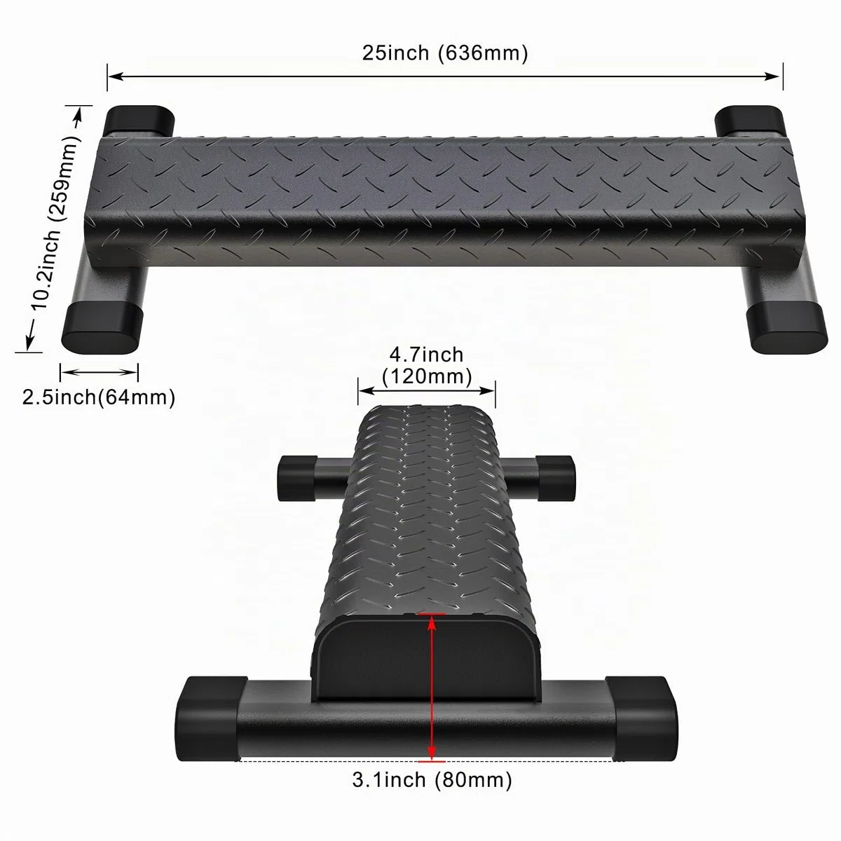 Kipika Vielseitige Wadenhebestange - Robuste Stahl-Steh-Wadenhebemaschine für das Fitnessstudio zu Hause, rutschfestes Design - Perfekt für Wadenheben, Kniebeugen, Fußdehnungen und Dip-Übungen