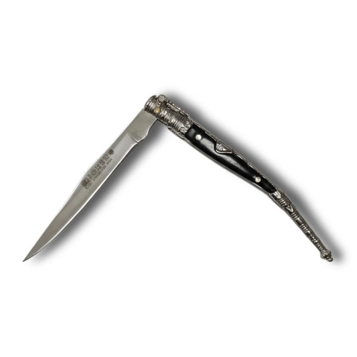 Joker Taschenmesser verziert N107A mit ABS-Griff - Zamak, Klinge 8,5 cm Edelstahl 420, Angelgerät, Jagd, Camping und Wandern