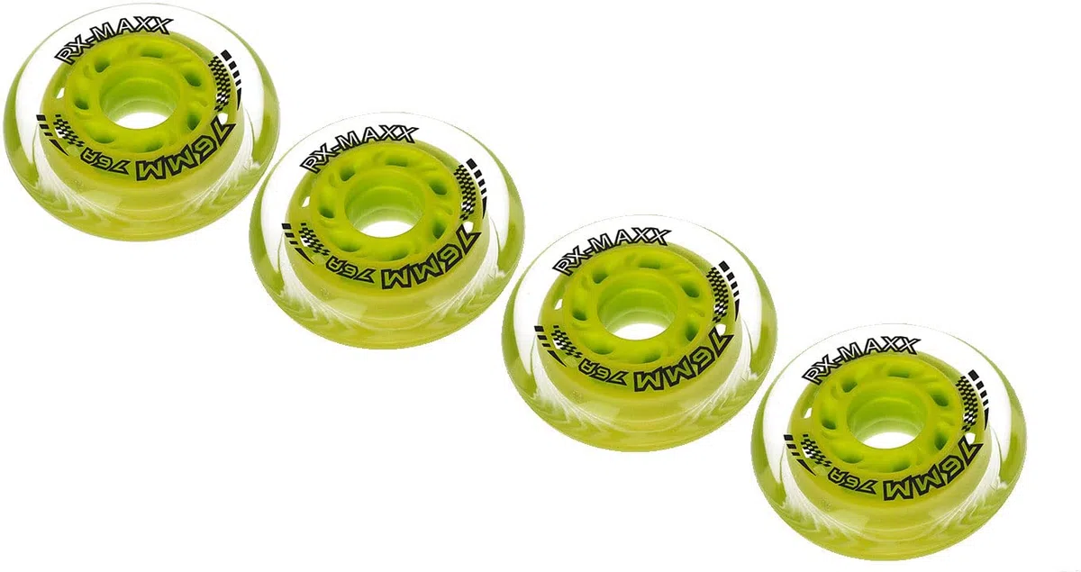 RX-Maxx Profi Mix 4 Pack 76A High Performance eXtra Grip Long Life Rollen Größe 68, 72, 76, 80, 84 mm