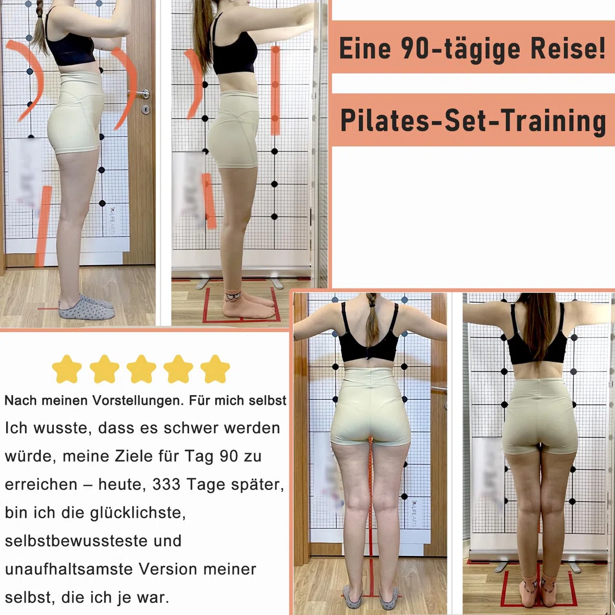 Pilates-Ring-Set, Pilates-Ausrüstung für das Heimtraining mit 35cm großem Magic Circle, Knöchel- und Handgelenkgewichten, Widerstandsbändern, für Anfänger geeignet, tolles Geschenk für Frauen