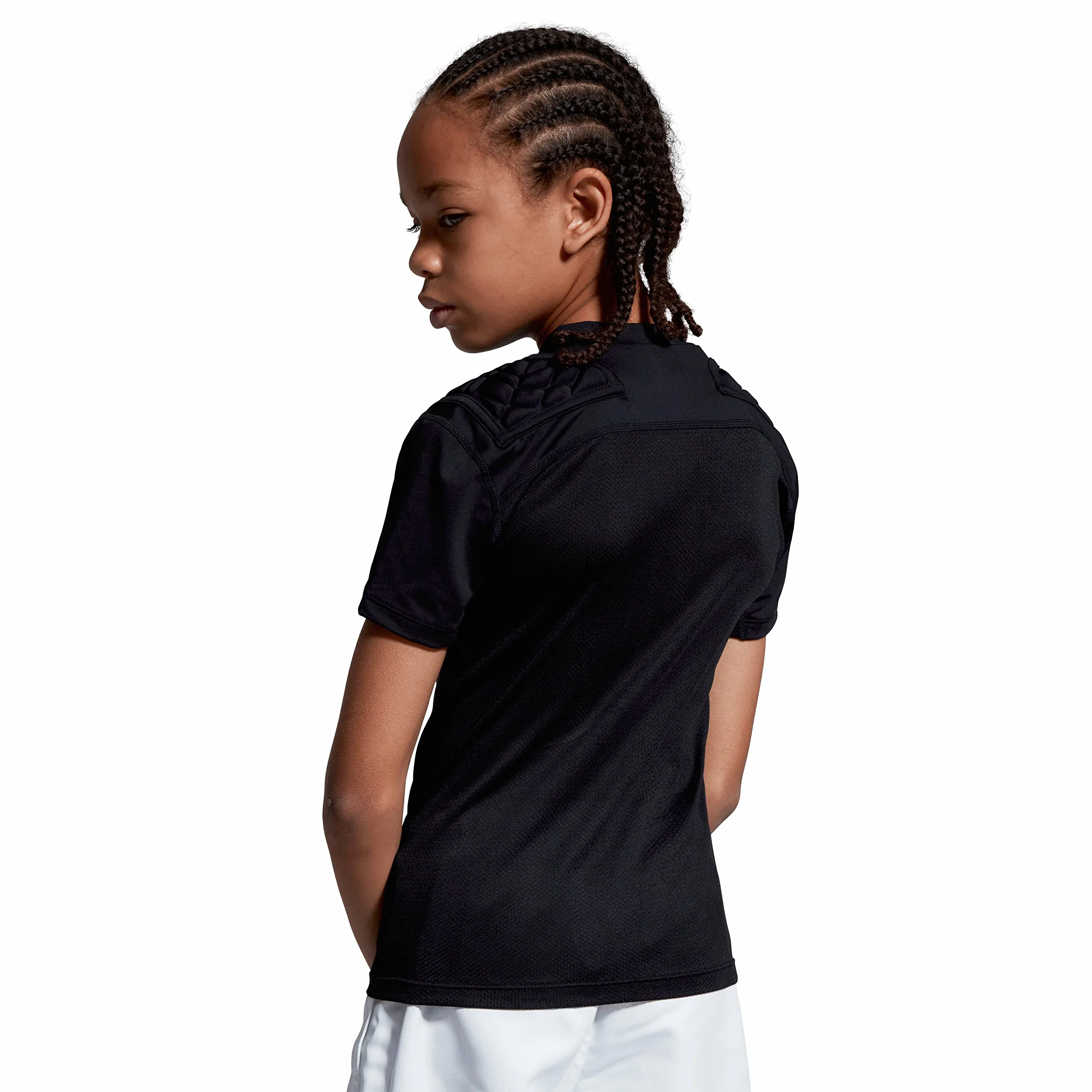 Canterbury Kid's Rugby Protection Vest, Black/Whte/Silver, MB