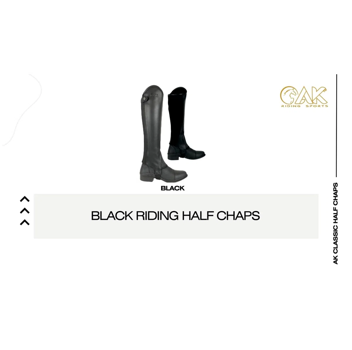 AK Neue Unisex Equestrian Classic Reitchaps aus Vollnarbenleder AKRS-1979