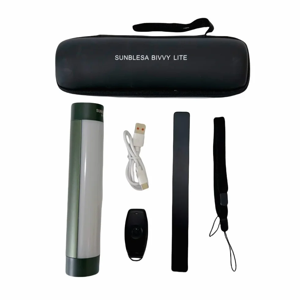Sunblesa Upgrade Wiederaufladbare Bivvy Light - Magnetische LED Angel-Laterne mit Fernbedienung, 2600mAh Powerbank, Rot/Grün/Weiß Modi, Wasserdicht für Karpfenangeln Camping