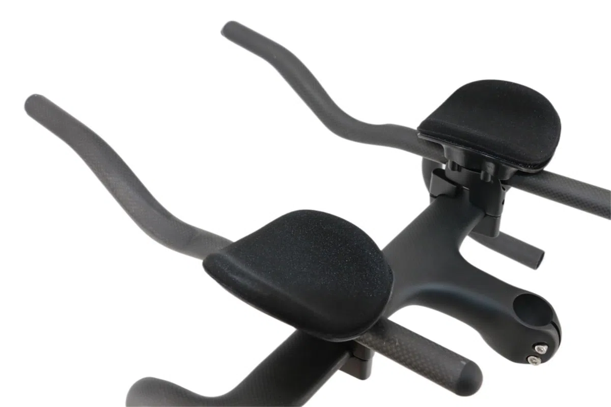 Speziell Geformter Carbon-Fahrradlenker Mit Klemme | 3K-Vollcarbon-Lenker for Straßen-(Matt finish)