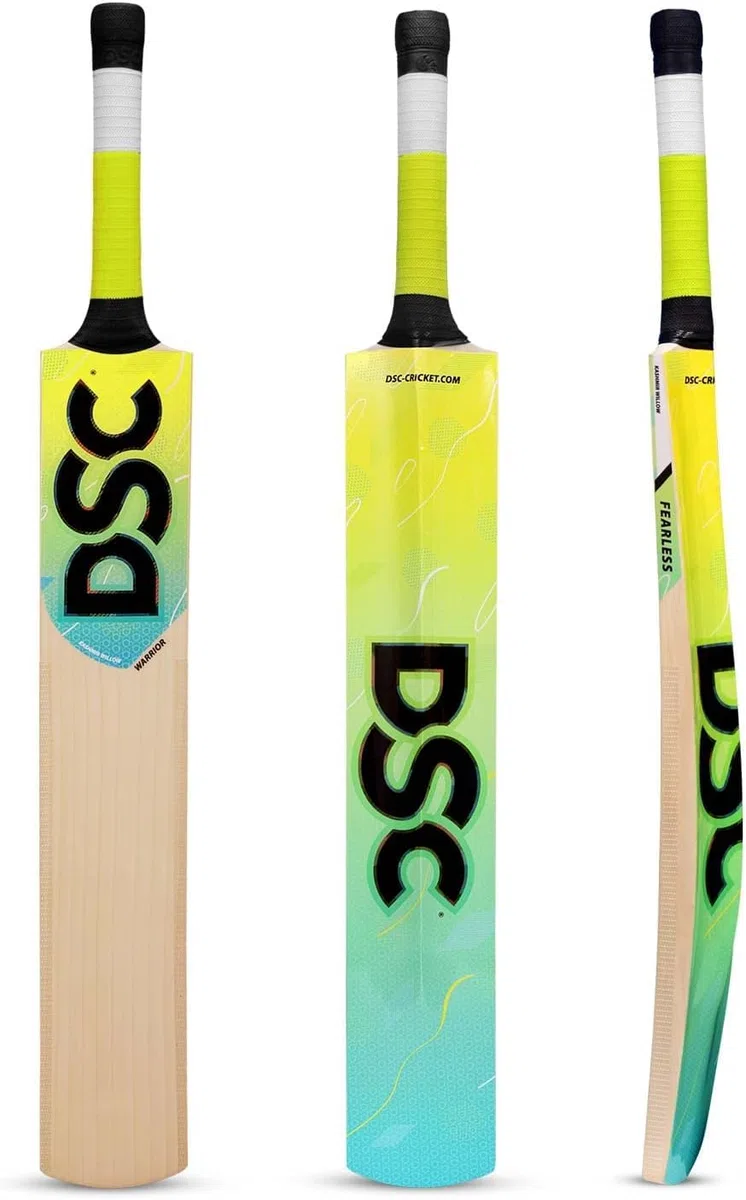 DSC Wildfire Warrior Cricketschläger für Herren und Jungen, Material: KW-Holz, leicht, inklusive Abdeckung, spielfertig, für fortgeschrittene Spieler, ideal für Tennisbälle