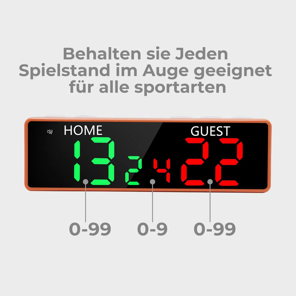 Mini Digital Scoreboard 13x2.35x3.9cm - Tragbare Elektronische Anzeigetafel mit Summer für Turnier-Punktestand, 6-Stellige Anzeigetafel für Tischspiele, Tischtennis, Basketball, Cornhole