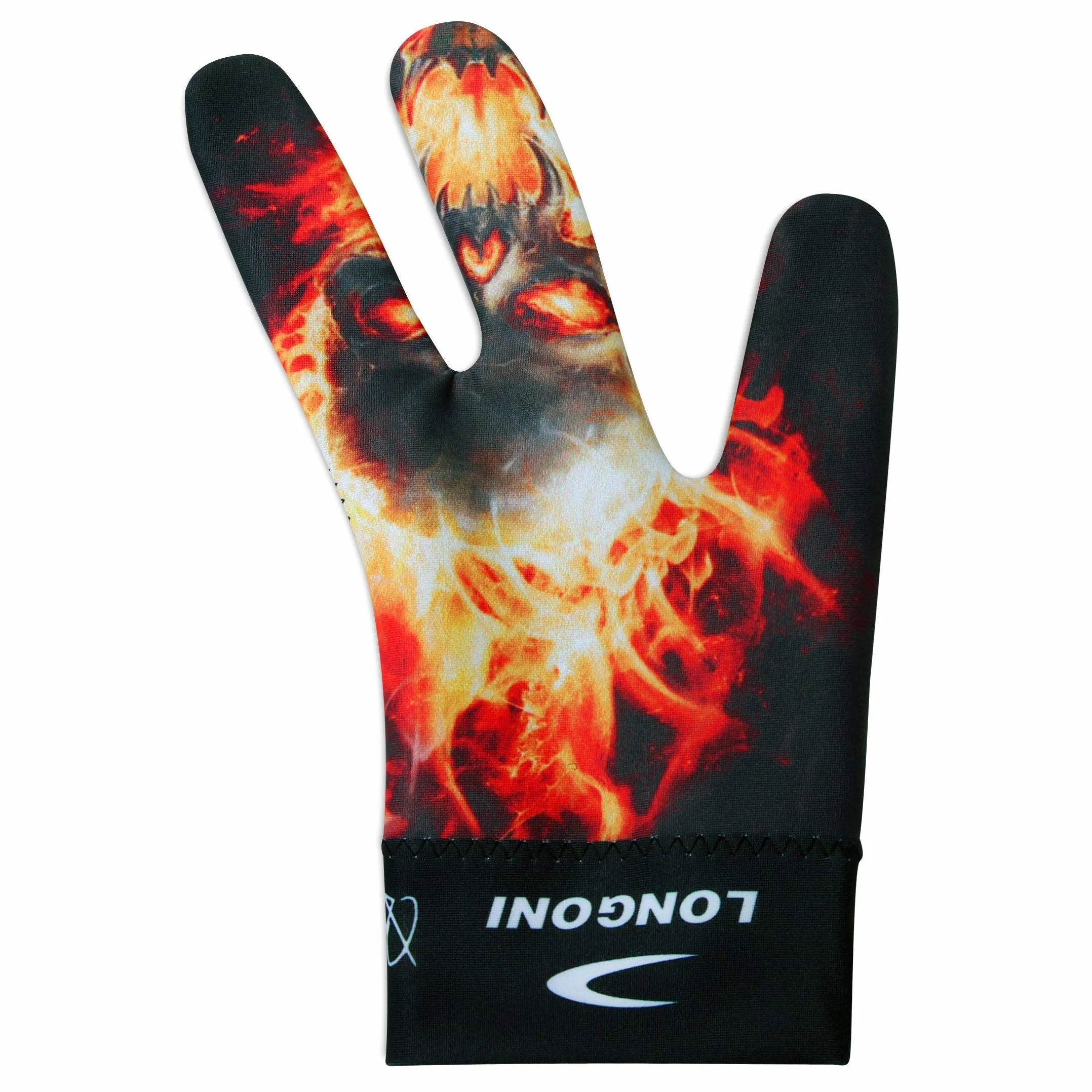 Longoni Billard-Queue-Handschuh Fancy Skull 2