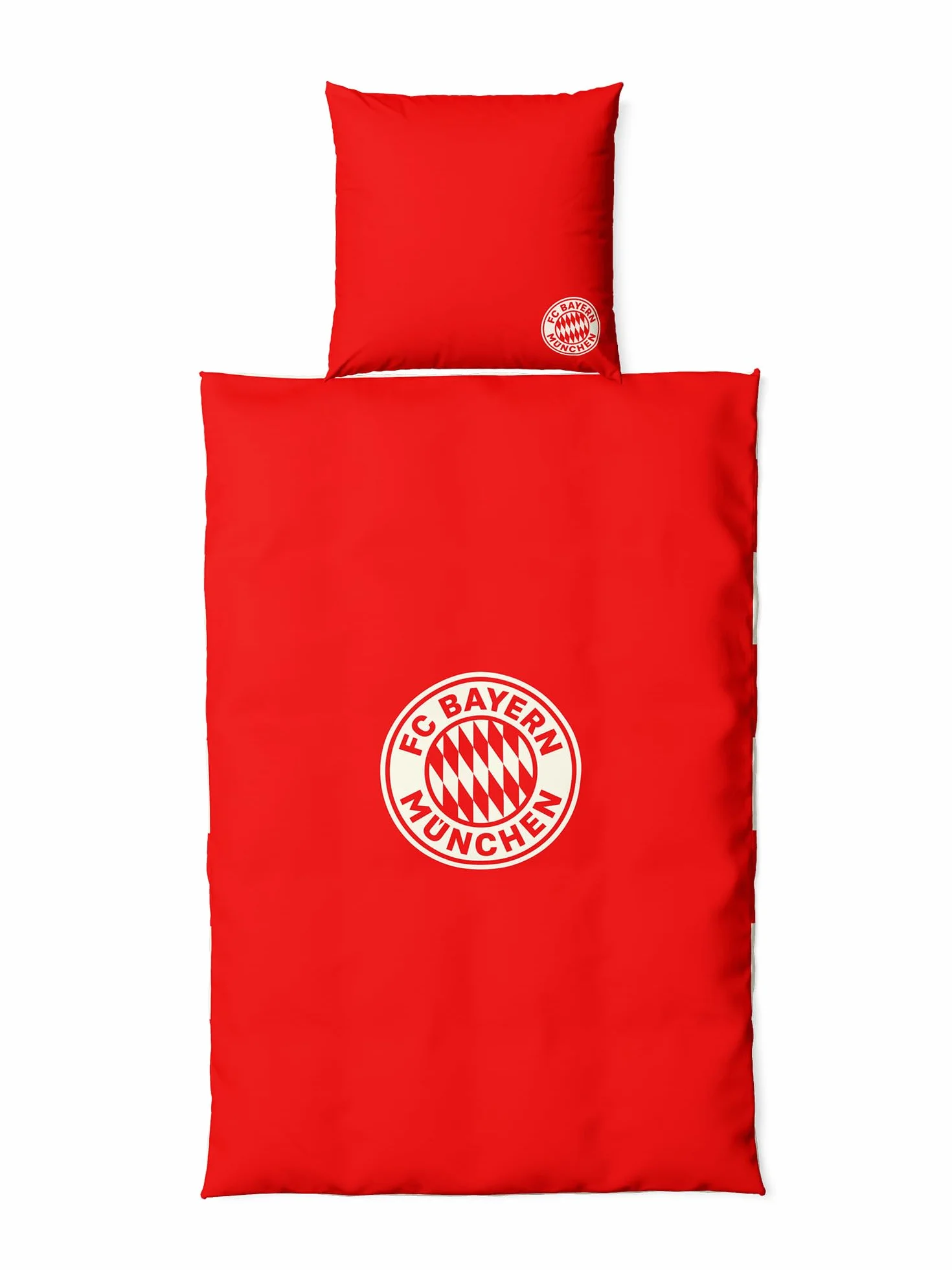 FC Bayern München I Bettwäsche I Rot-Weiß I 135 x 200 cm I Fußball I Bundesliga
