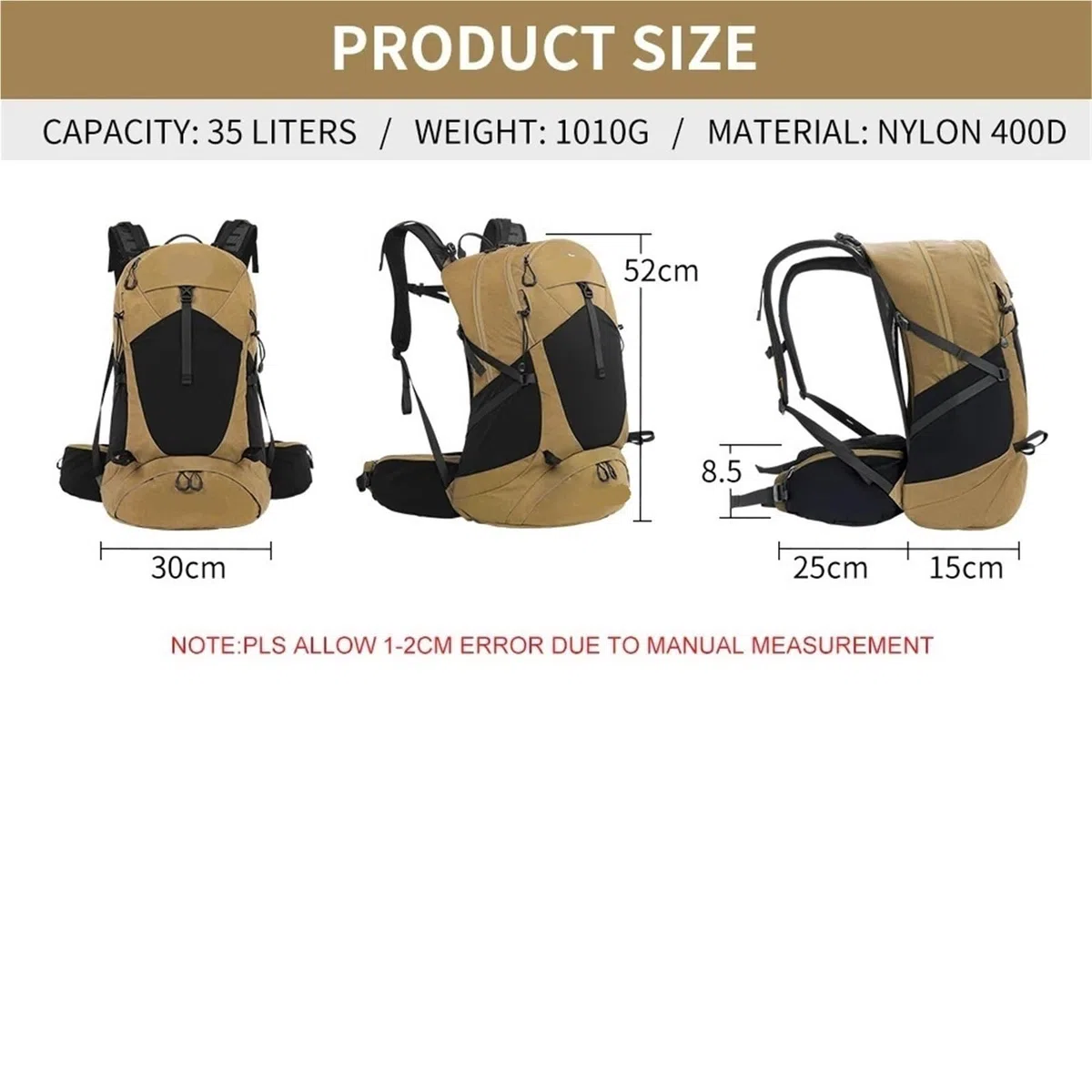 Outdoor-Rucksack Bergsteigen Rucksack 35 Liter Männer Und Frauen Outdoor Sport Tasche Wasserdicht Camping Wandern Regen