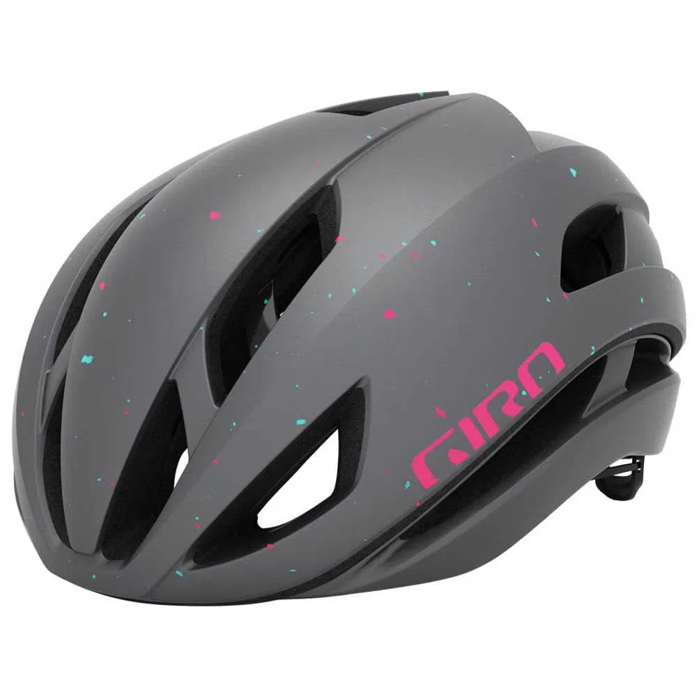 Giro Eclipse Spherical Rennrad Fahrrad Helm matt grau/pink 2022