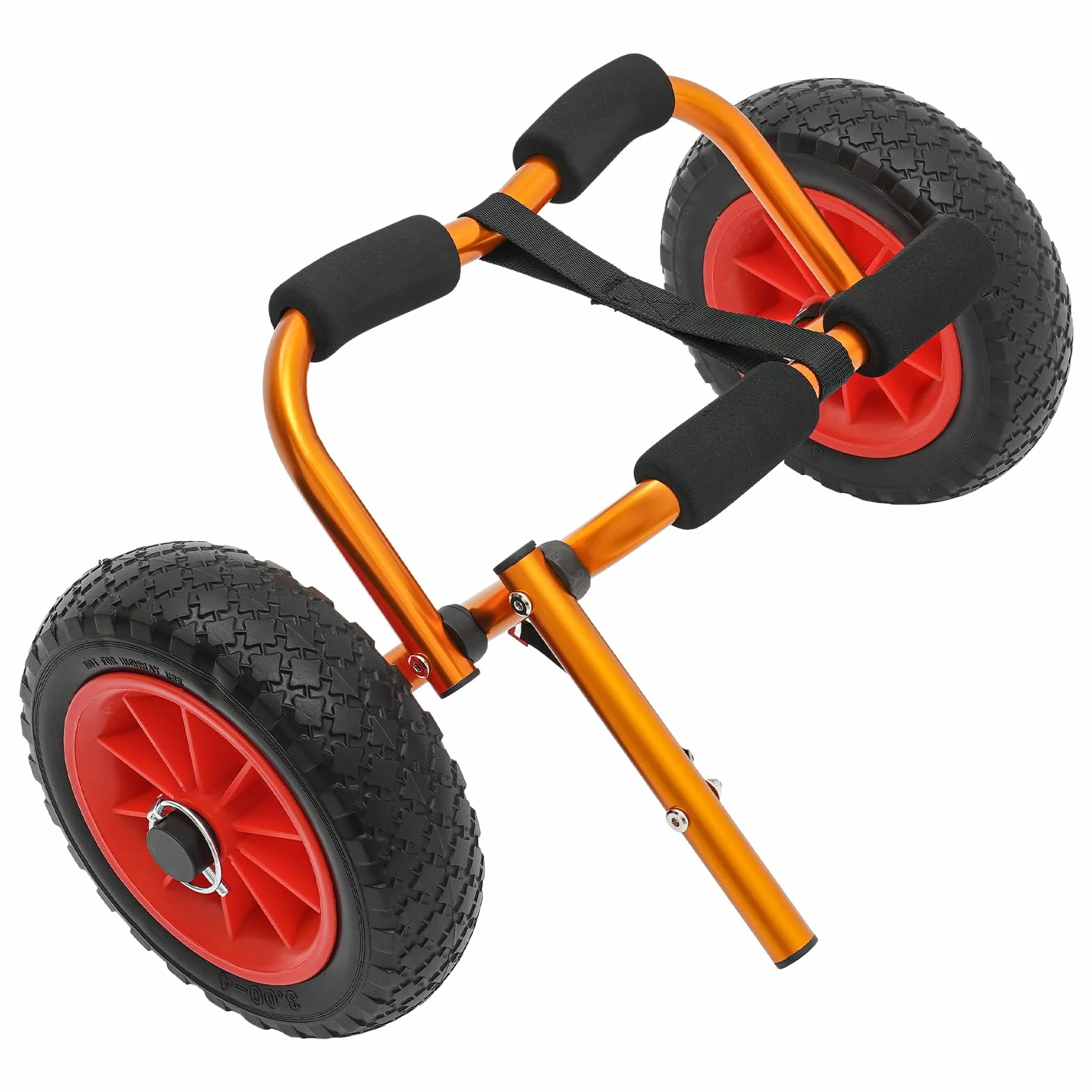 Kanuwagen Kajakwagen bis 80 kg Alu Transportwagen mit Gurt Bootstrailer Trolley für Kajaks, Paddelbrettern und Kleinen Booten