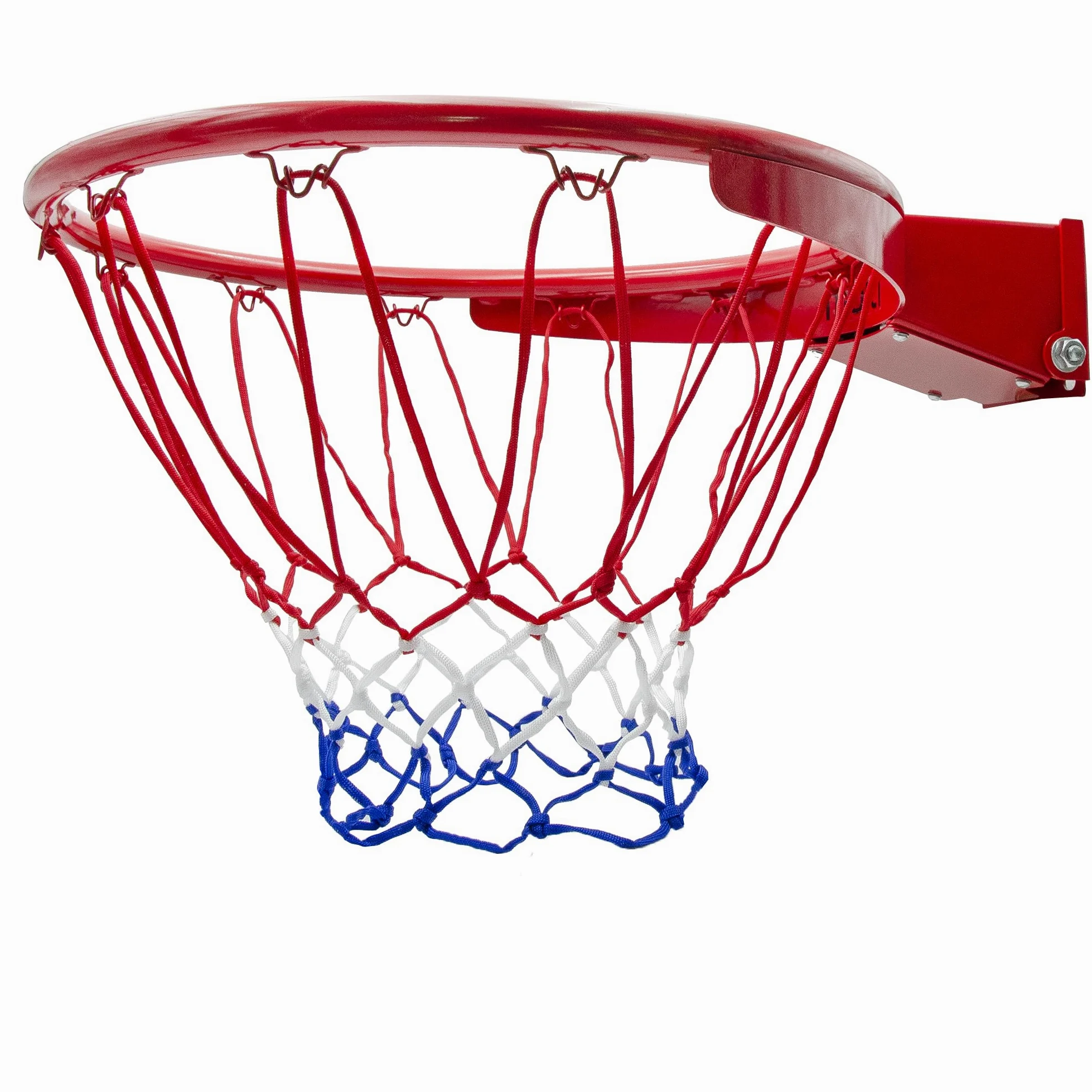 molti Basketballkorb Outdoor Wandmontage Ø 45 cm Basketballring mit Netz Kipp-Mechanismus mit zertifizierten Federn kippbarer Basketball