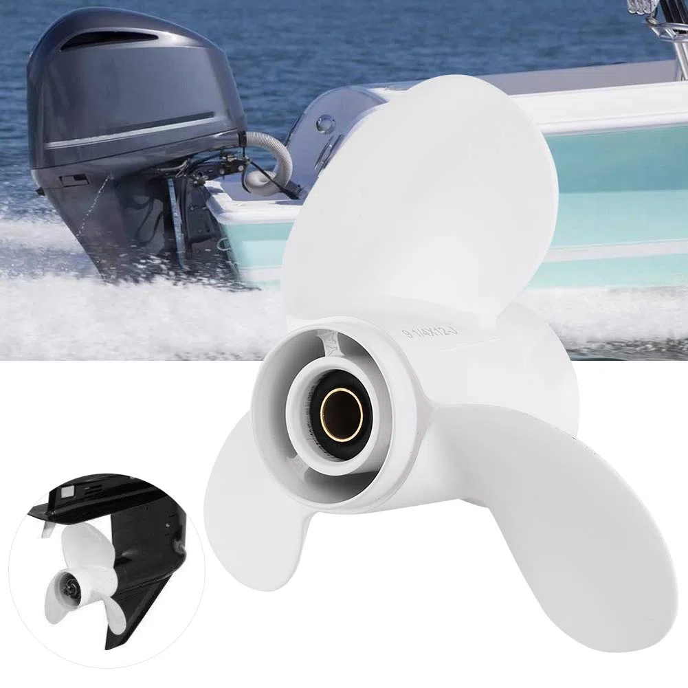 Außenborder Propeller, Außenborder Propeller 8 Spline Tooth, 3 Blades 683-45941-00-EL 9 1/4 x 12 Passend für Yamaha 9,9-15 PS