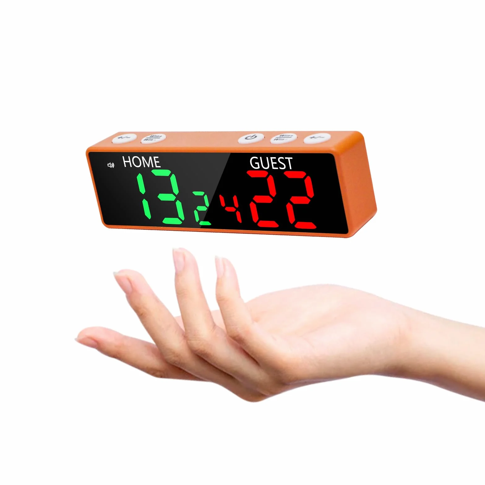Mini Digital Scoreboard 13x2.35x3.9cm - Tragbare Elektronische Anzeigetafel mit Summer für Turnier-Punktestand, 6-Stellige Anzeigetafel für Tischspiele, Tischtennis, Basketball, Cornhole