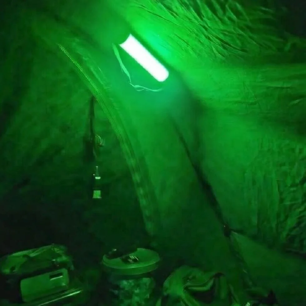 Sunblesa Upgrade Wiederaufladbare Bivvy Light - Magnetische LED Angel-Laterne mit Fernbedienung, 2600mAh Powerbank, Rot/Grün/Weiß Modi, Wasserdicht für Karpfenangeln Camping