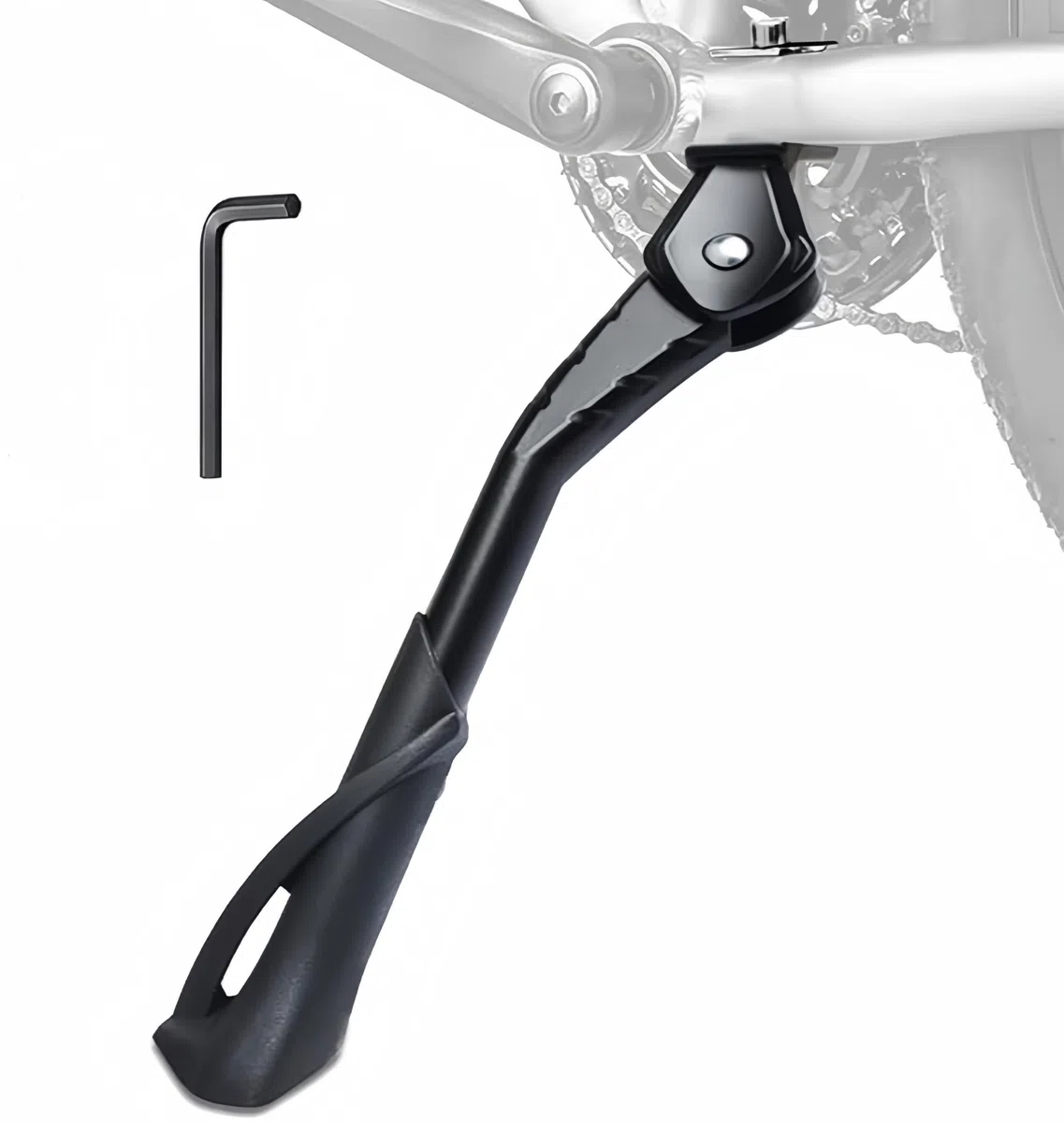 Fahrradständer 24-29 Zoll, Höhenverstellbar Fahrrad Seitenständer, Utschfest Mittelständer Bike Stand, Stabil Cube Fahrrad Ständer für Mountainbike, Rennrad, Trekkingrad, Pendlerfahrräder