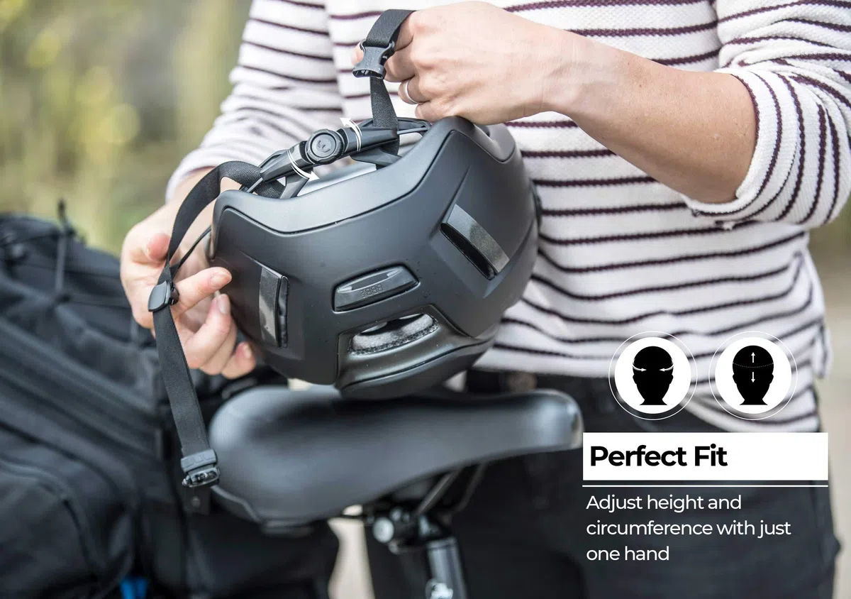 BBB Cycling Fahrradhelm Indra speed 45 Faceshield Urban + E-bike Safety Superleichter Verstellbarer Integrale Helm Venturi System BHE-56f