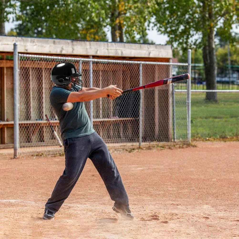 Baseball-Softball-Schlaghelm mit Gesichtsabdeckung, Dual-Density-Schlagabsorptionsschaum, Hochschlagfester ABS-Schalenhelm für Jugendliche und Erwachsene