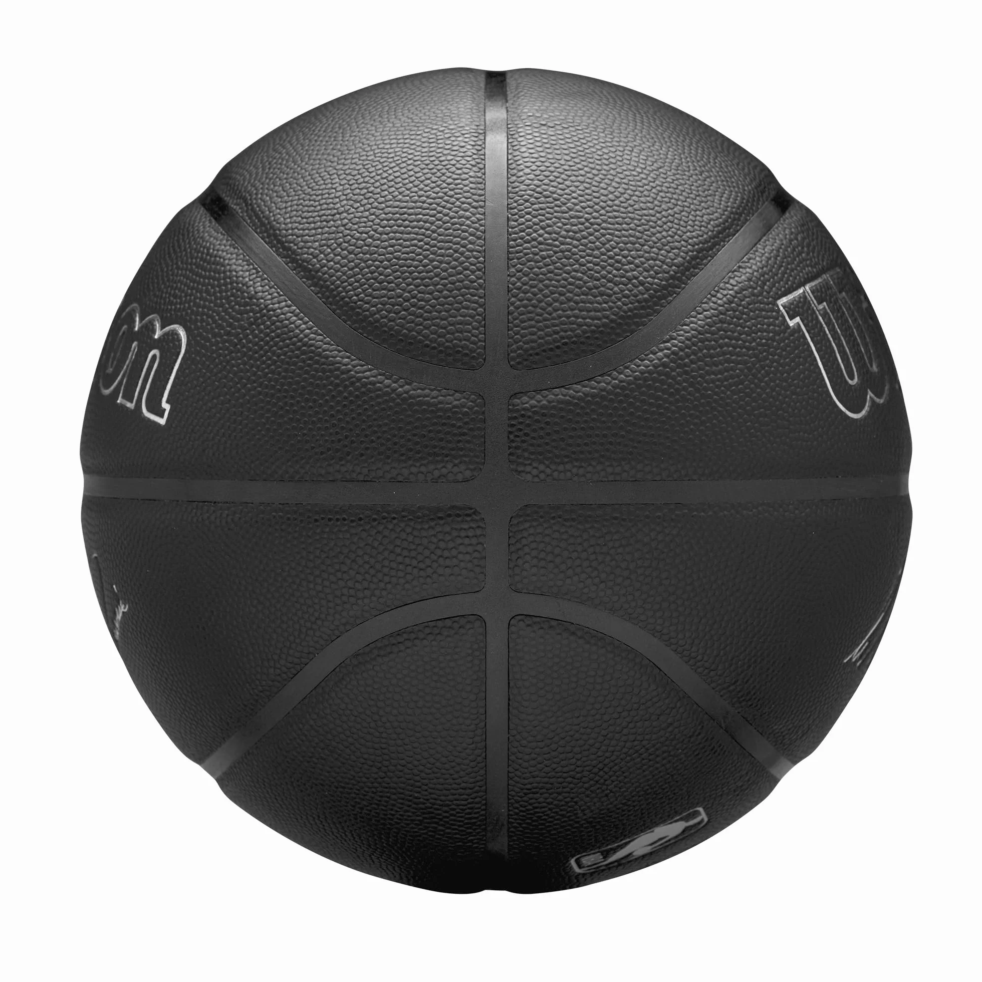 Wilson NBA Player Evergreen Basketball, Mit Pure Feel Bezug, Ideal Für Spiele Im Freien, Wetterfest, Spieler: Dončić, Farbe: Schwarz, Größe: 7