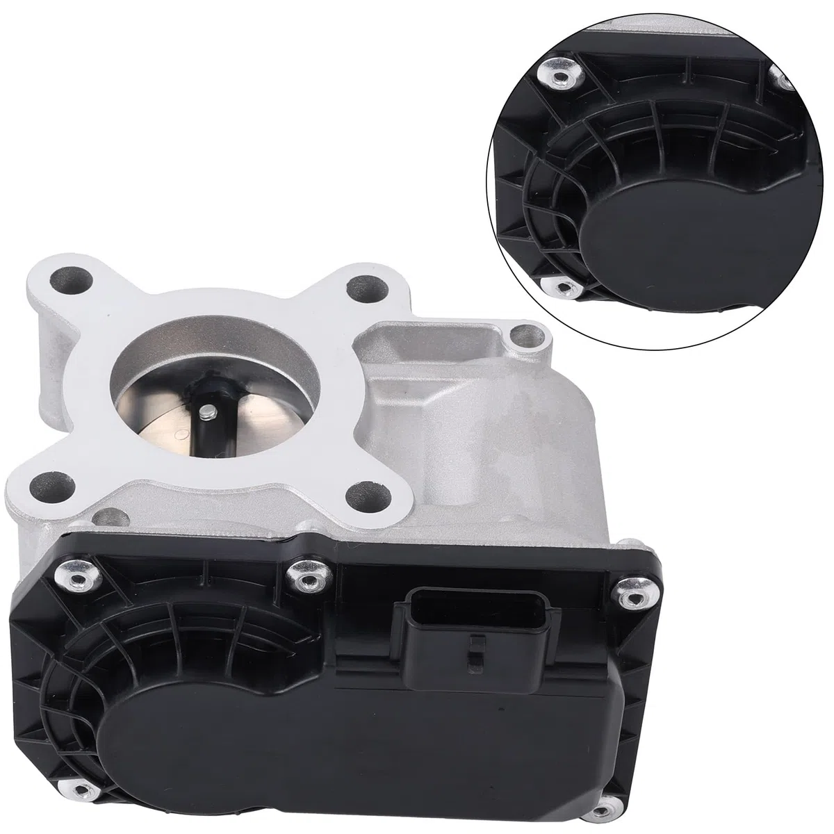 Drosselklappe 6-Polig Kompatibel mit Sandero Clio II III Kangoo Logan II Twingo II Symbol/Thalia II Drosselklappenstutzen Throttle Valve OE# 8200568712 8200285017 8200284968 161202859R