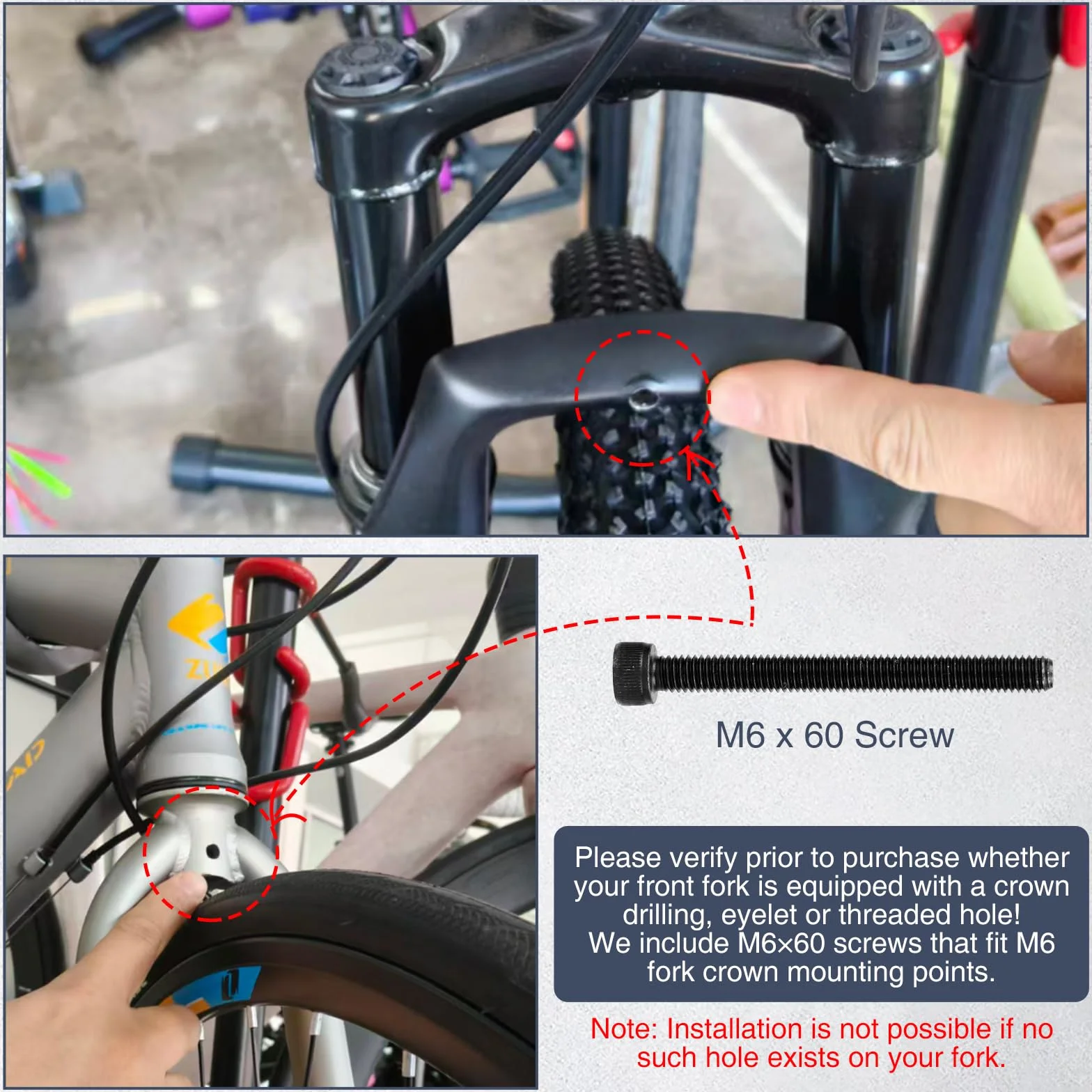 WEEROCK Fahrradkorb mit vorderem Gepäckträger, breiter Fahrradkorb mit Stützstangen, Aluminium-Vorderradkorb für Mountainbike, Beachbike und Rennrad