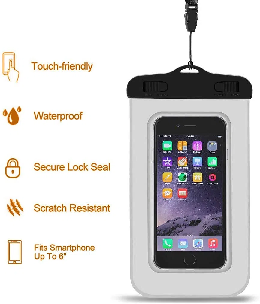 Unigear wasserdichte Beutel/Dry Bag (2L/5L/10L/20L/30L/40L) für Aktivitäten im Freien und Wassersport, Camping, Kajak, Angeln, mit Einer Wasserdichten Handytasche