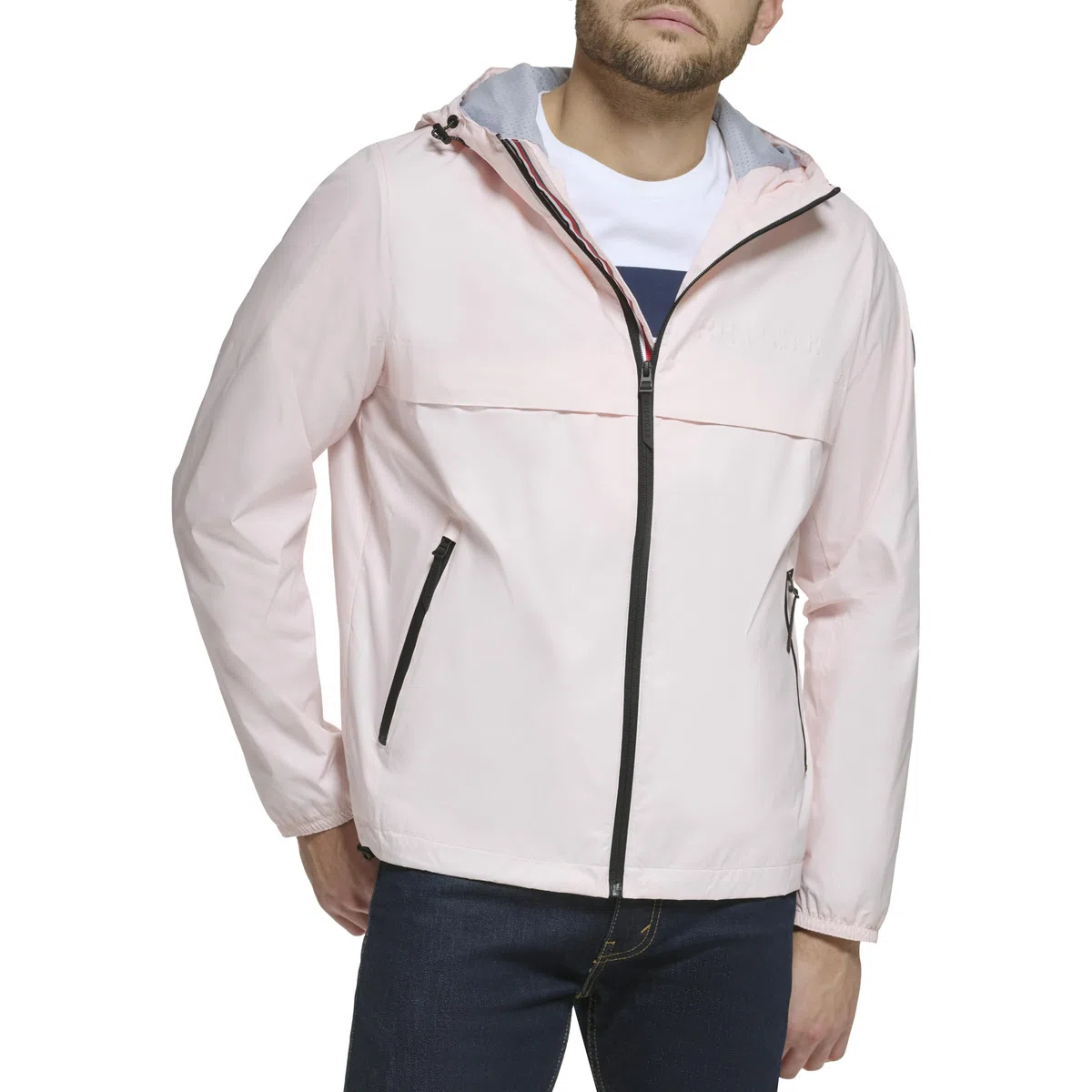 Tommy Hilfiger Herren Simple Hooded Rain Jacket Regenjacke mit Kapuze