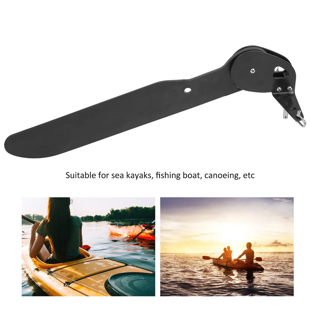 Keenso Kanu-Heckruder, Robuste_Ruder_Set, Kanu_Zubehör, Leichtbau für Fischerei, Seekajak