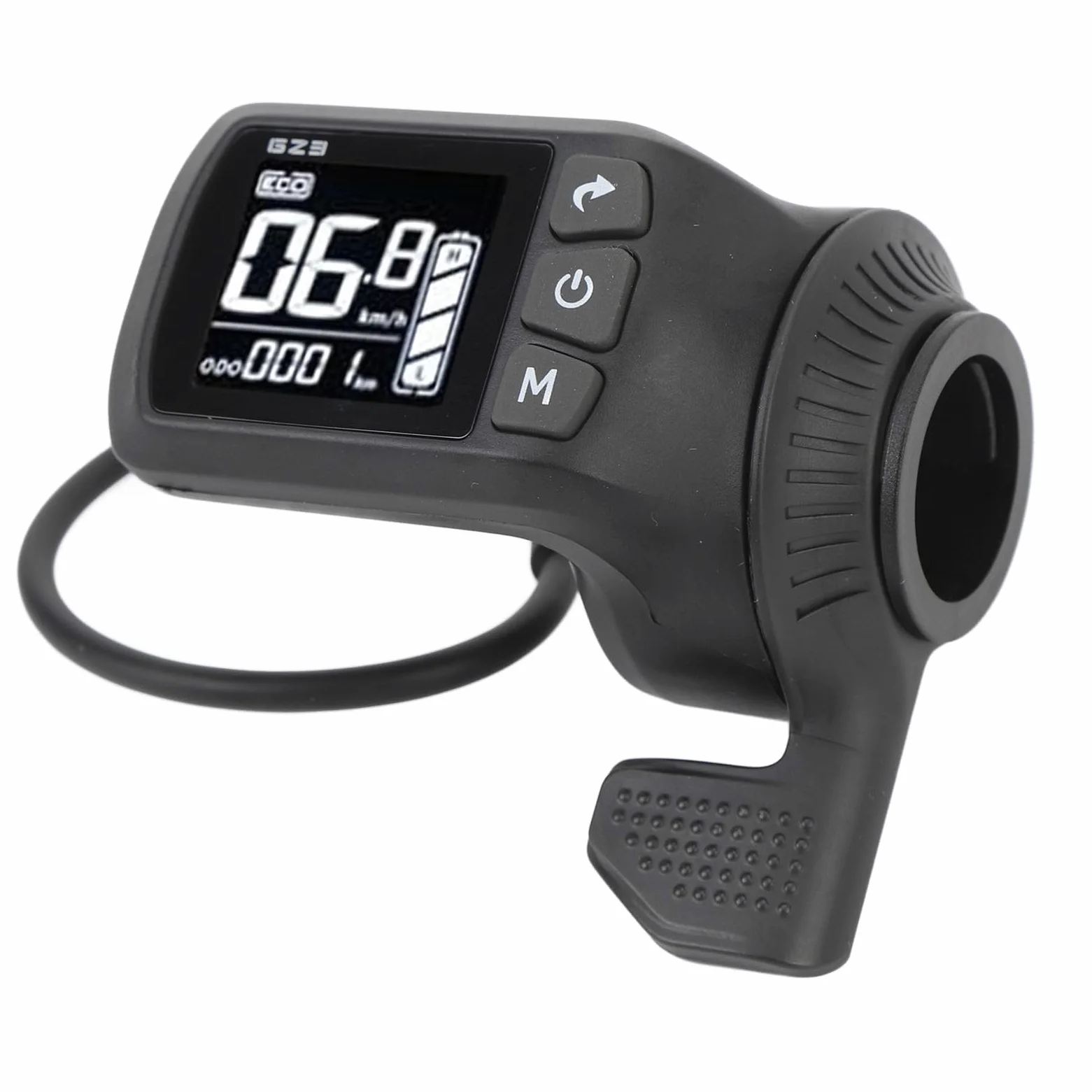 LCD-Display für Elektrofahrräder, Wasserdichter ABS-Hintergrundbeleuchtungsbildschirm mit 5-poligem Anschluss, für 24 V, 36 V, 48 V, 60 V, Elektrofahrräder, Roller