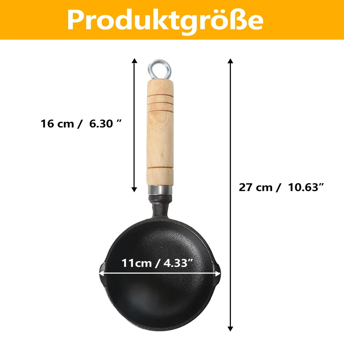 Mini Pfanne Antihaftbeschichtete Kleine Ø 11 cm, Induktion Antihaft Pfanne Spiegeleipfanne, Eierpfanne, Hitzebeständig, Antihaftbeschichtet, Tragbar, für Kochen Camping, Induktionsherd