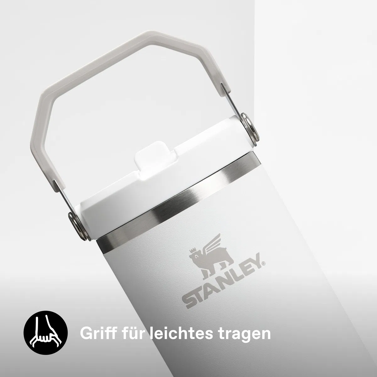 Stanley 1913 Flip Straw Tumbler Trinkflasche Mit Strohhalm 0.89L - Thermosflasche Hält 12+ Stunden Kalt - Spülmaschinenfest - Sportflasche - Wasserflasche BPA Frei - Frost