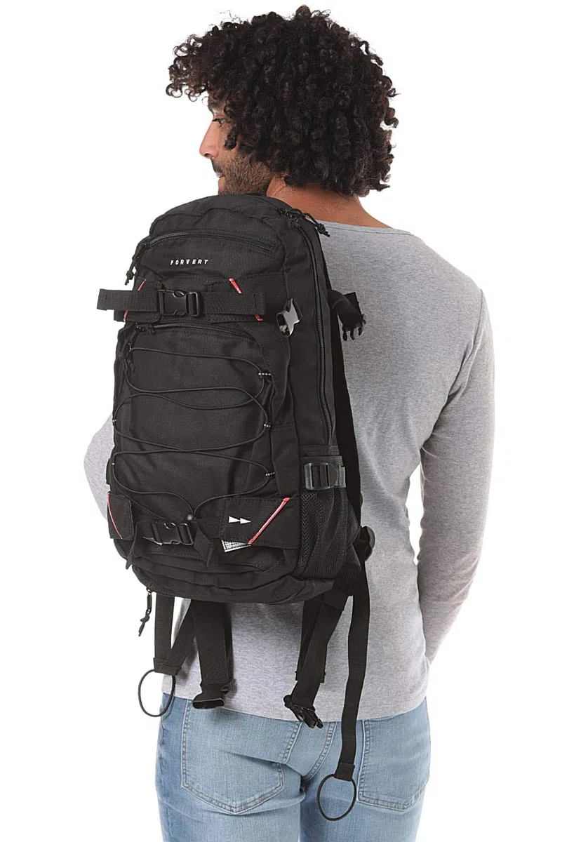 FORVERT Louis 20L Rucksack Schwarz circa 28 x 48 x 12 cm
