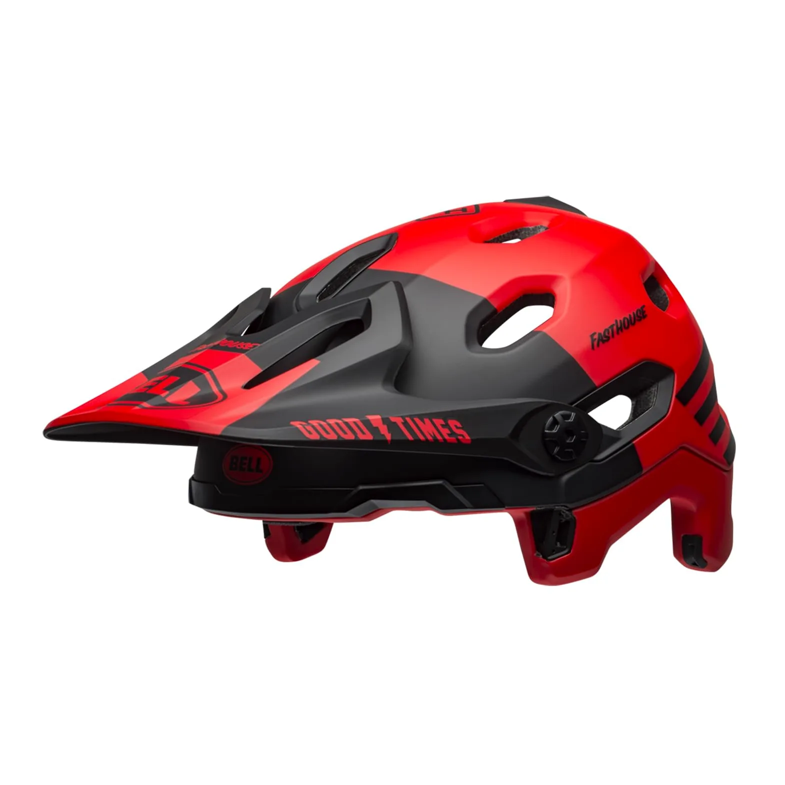 Bell Bike SUPER DH Spherical Helme Mat/Gls Red/Black Fasthouse L