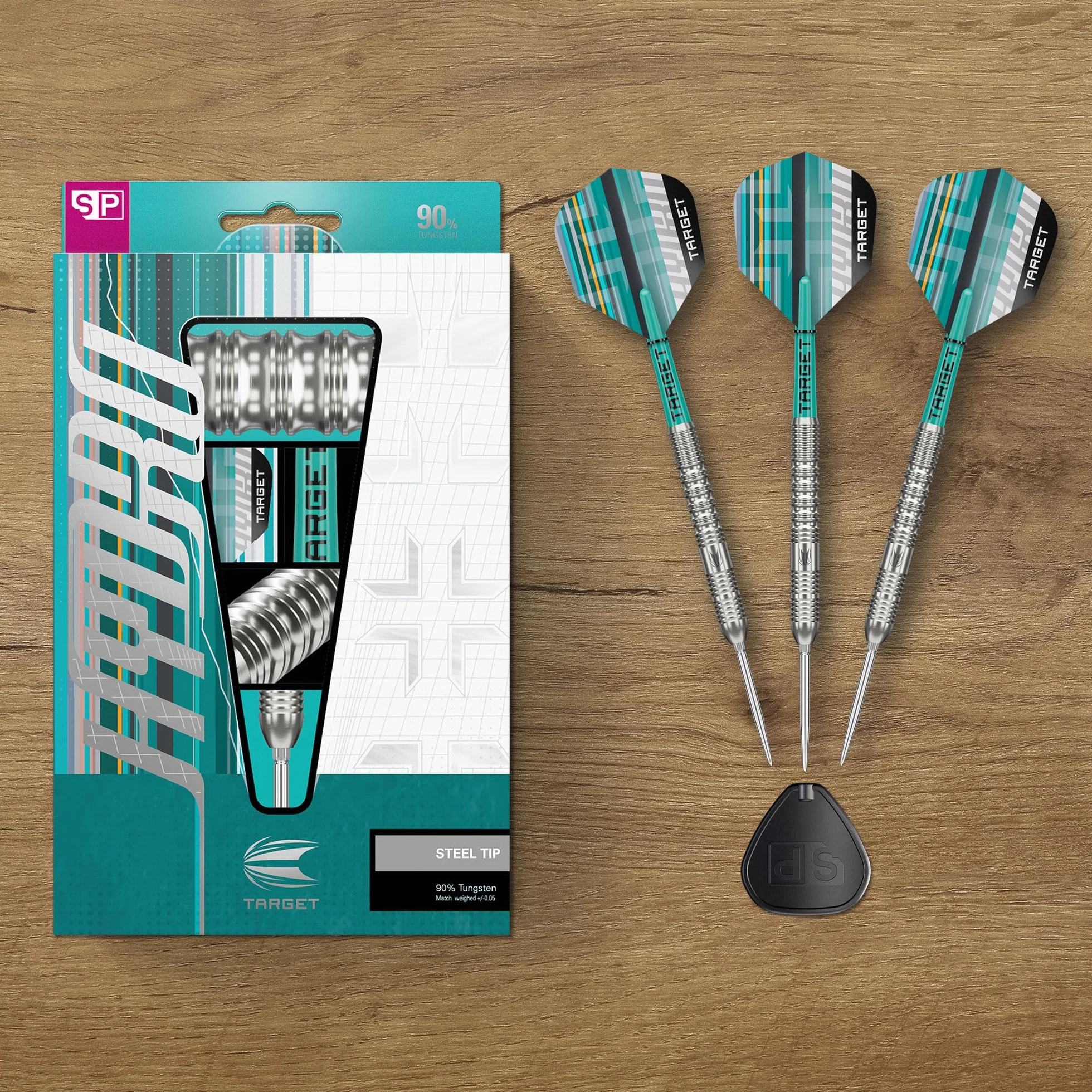 Target Darts Hydro Steel Tip Dart Set 21G/22G/23G/24G/25G/26G (Barrel 01/02/03) | 90 % Wolfram-Darts, Silberne Swiss Point-Spitzen, Pro Grip Tag-Schäfte, Pro Ultra No.6-Flügel, SP-Werkzeug inkl
