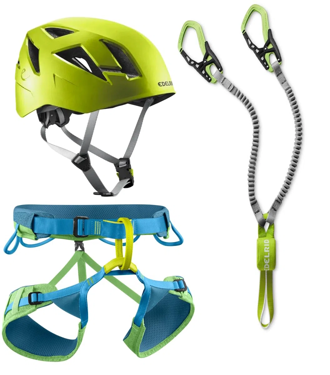 EDELRID Klettersteigset Cable Kit 6.0 + Gurt Größe S + Kletter-Helm