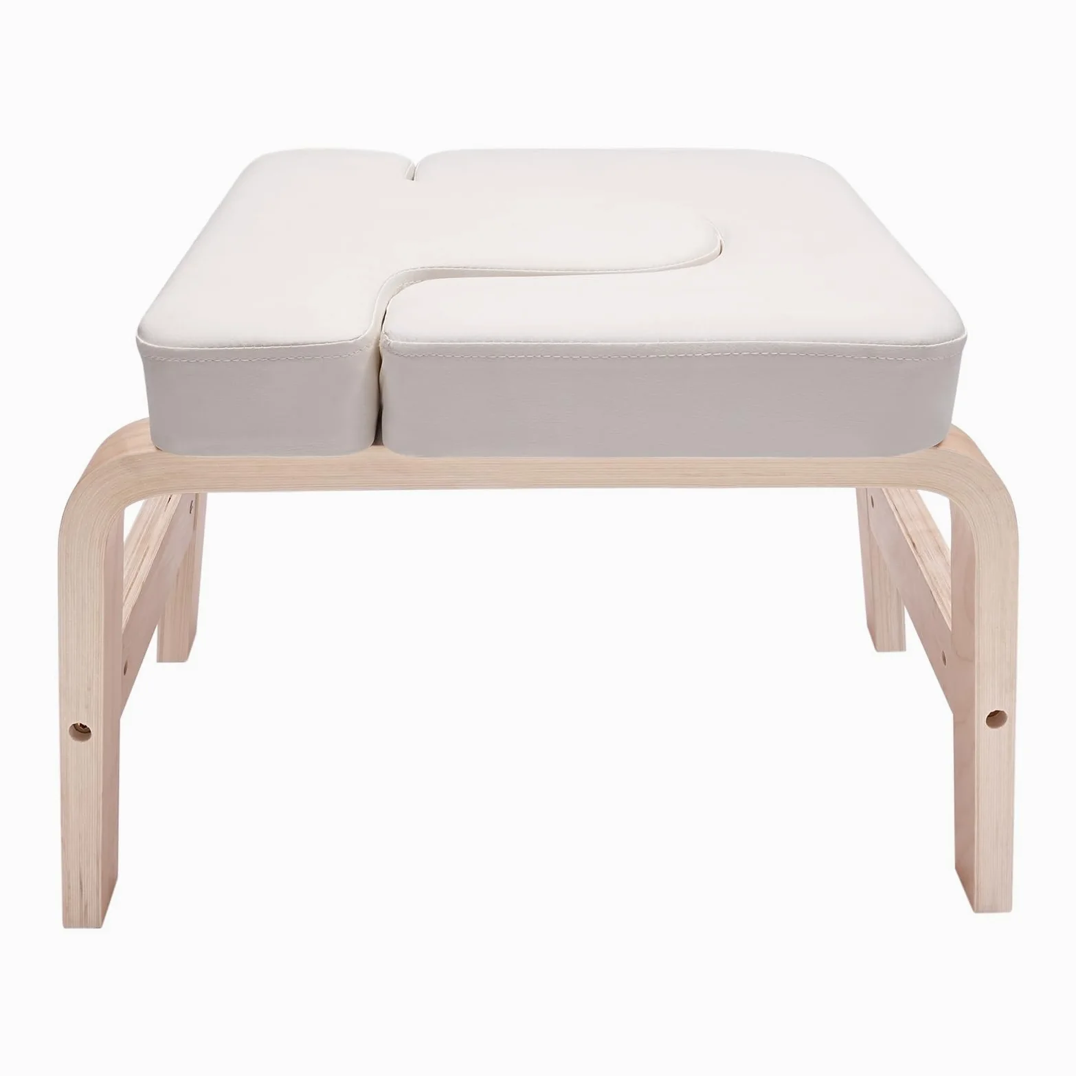 Yoga Kopfstandhocker & Inversion Bank Classic White | Simply and Safely Reverse Your Yoga | Fitnessgerät für Entspannung & Rückentraining | Rutschfester