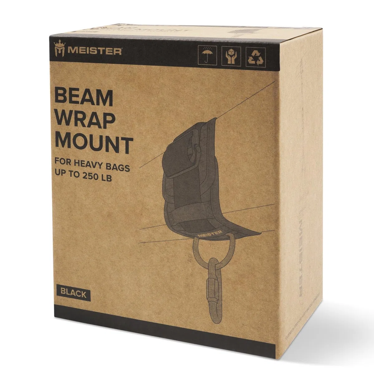 Meister Balken-Wrap-Montage-Kit mit Karabiner zum Aufhängen von Box- & MMA-Boxsäcken