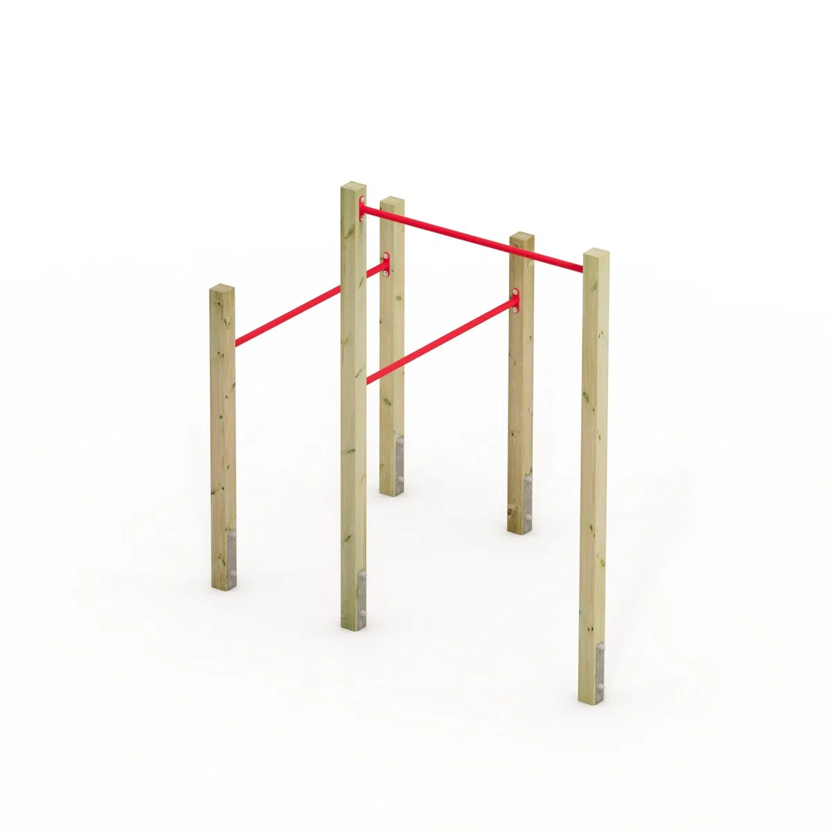 Wickey Fitnessgerät - Fit Base 505 - Outdoor Fitnessstudio, Gym für Zuhause, Klettern und Sport für Jugendliche und Erwachsene im Garten mit Klimmzugstange