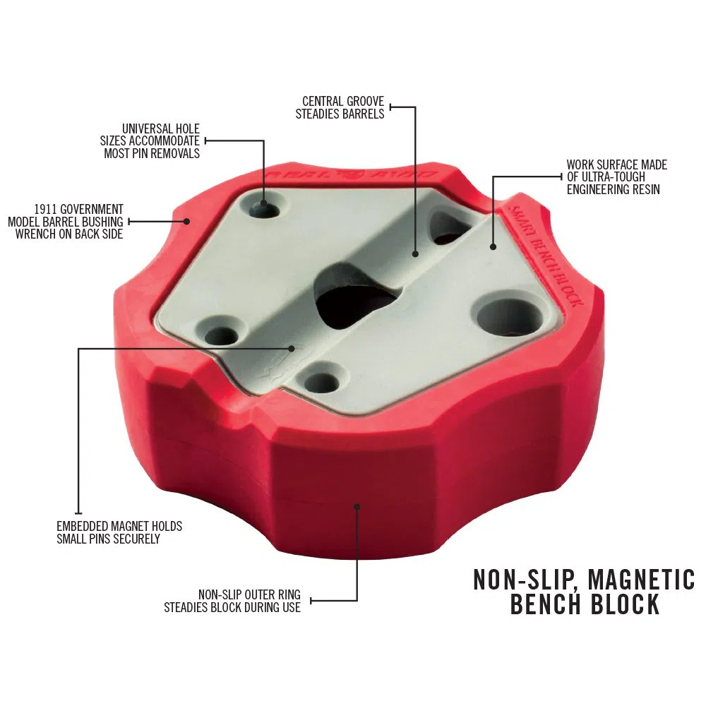 Real Avid Accu-Punch Hammer & Punches Set with Smart Bench Block, Combo