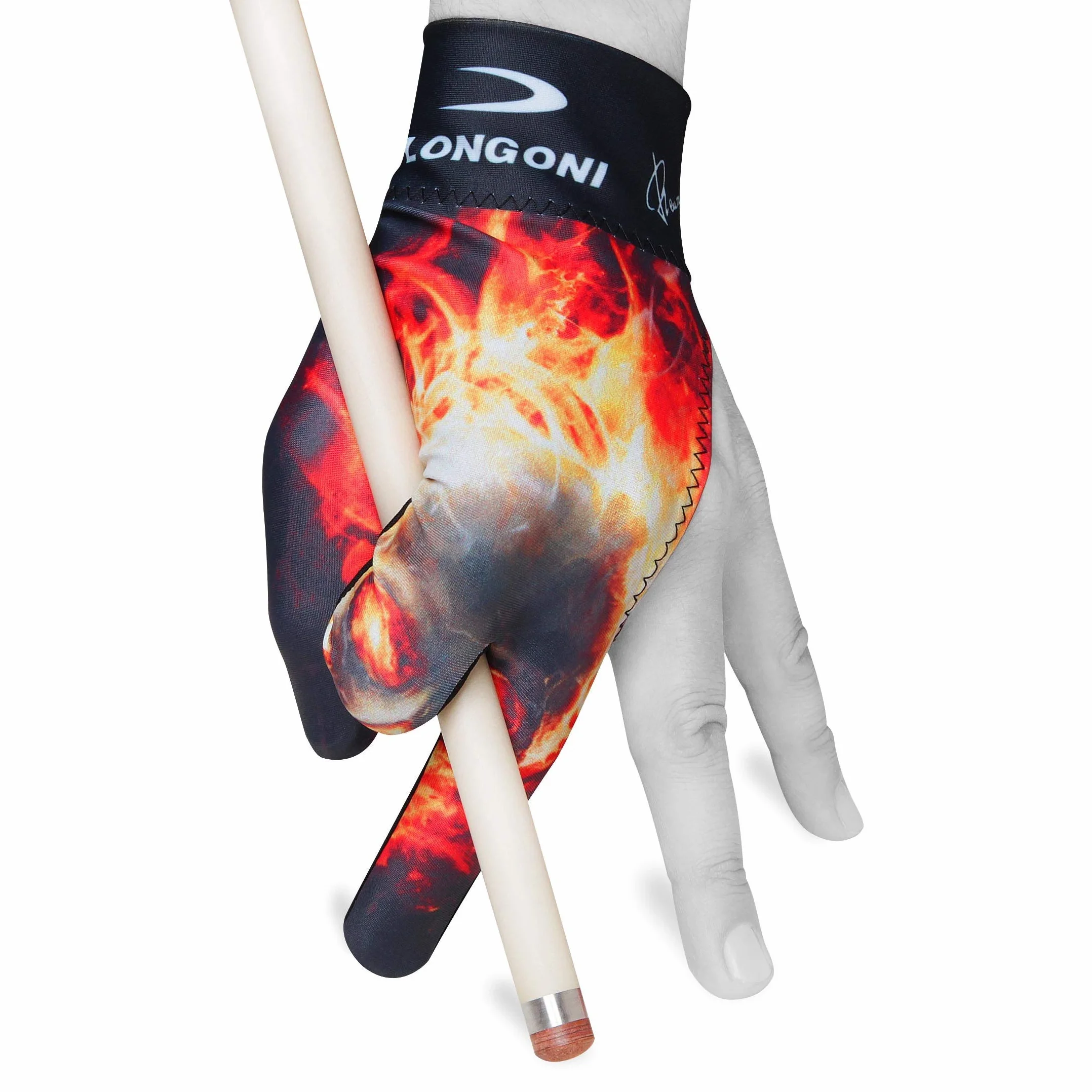 Longoni Billard-Queue-Handschuh Fancy Skull 2