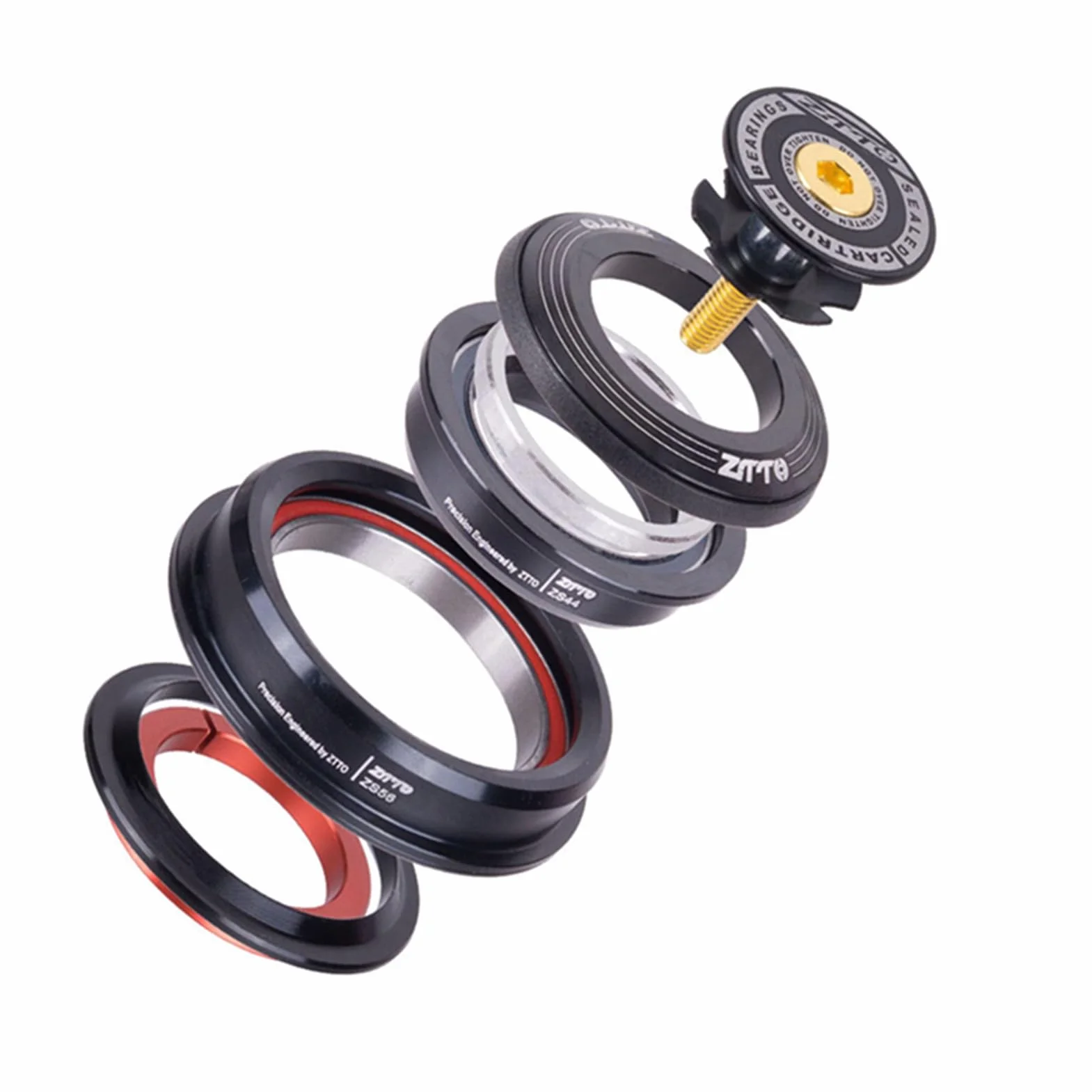 Hochwertiges Tapered Steuersatz 44/56St Mit Präzisem Konischem Rohrgabellager Für Mountainbikes Und Straßenfahrräder Robustes Fahrrad Headset Geradem Lagerdesign Optimale Steuerpräzision