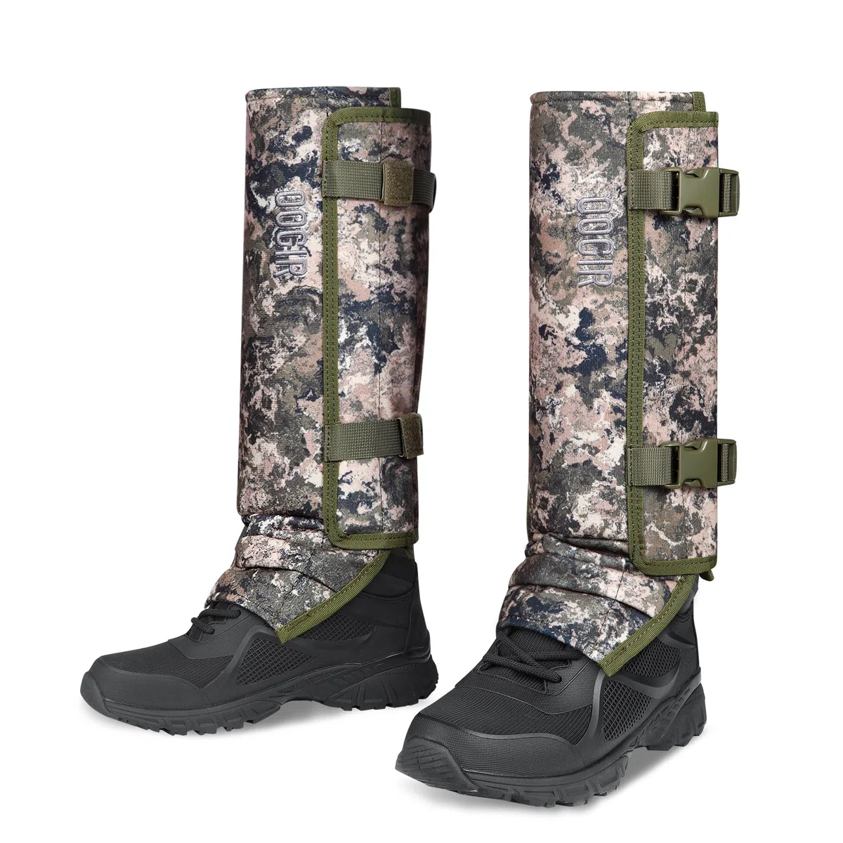 QOGIR Snake Gaiters for Hunting: Durable Snake Guards, Snake Gaiter Leggings for Men & Women, Snake Bite Protection for Lower Legs, Snake Proof Gaiters with Adjustable Size