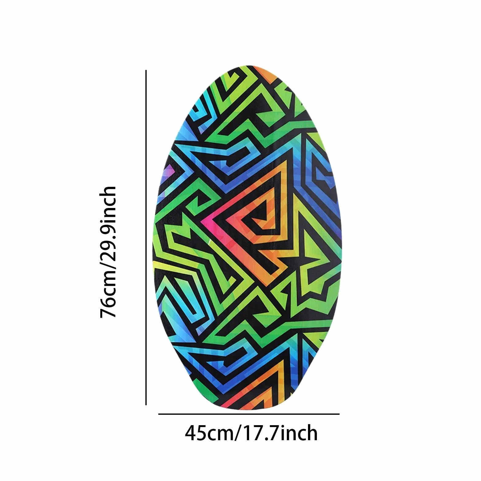kowaku Strand-Skimboard für Kinder, kleines Surfbrett, universell, Gute Reibung, tragbares Spielwasser, leichtes Surfbrett für Jungen und Mädchen