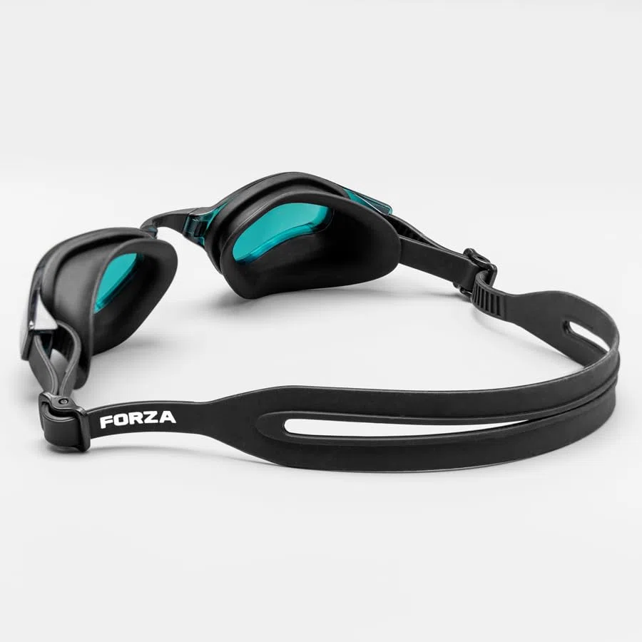 FORZA Schwimmbrille für Erwachsene Basic – Antibeschlag- und UV-Schutz – Auslaufsichere Schwimmbrille mit anpassbarer Passform