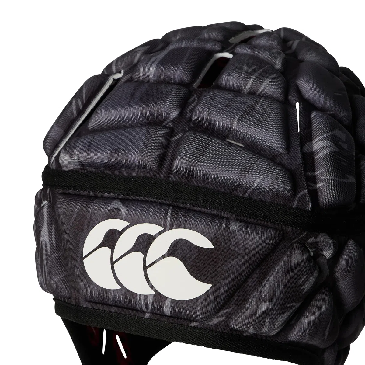 Canterbury Erwachsene Unisex Force Raze Headguard Kopfschutz, Black-Grey Camo, M