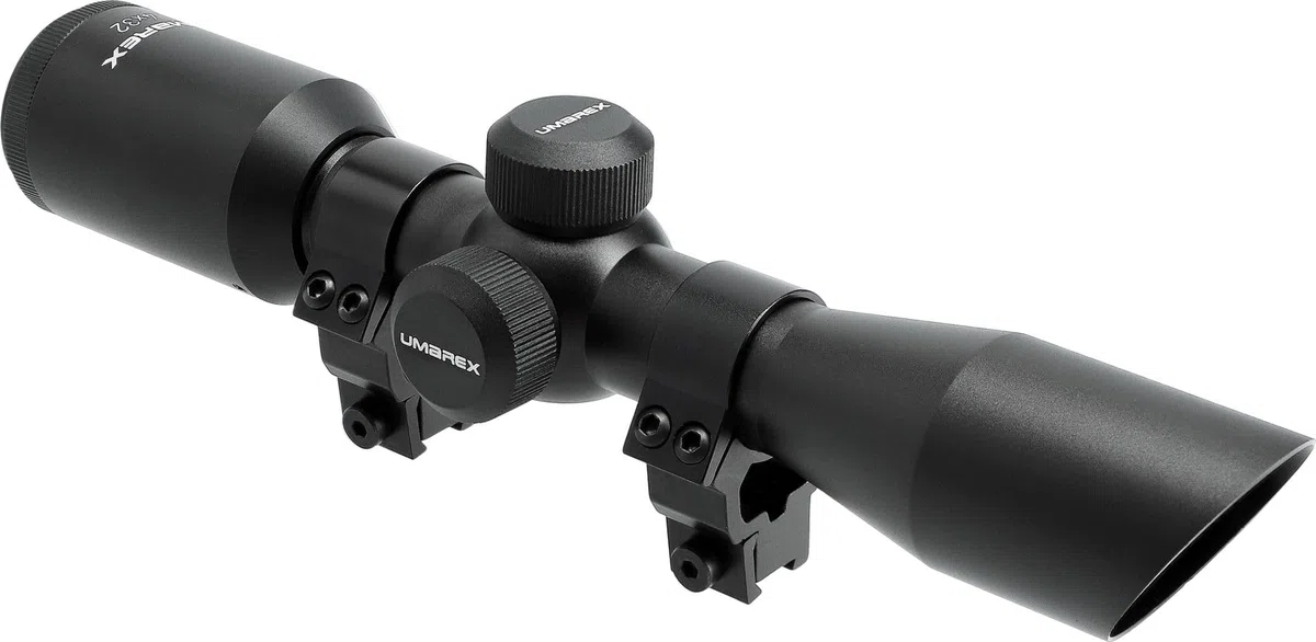 Umarex Zielfernrohr RS 4 x 32 Compact, Ø 32 mm Objektiv, Fernrohr für Luftgewehre, unbeleuchtet, inkl. Montageringe